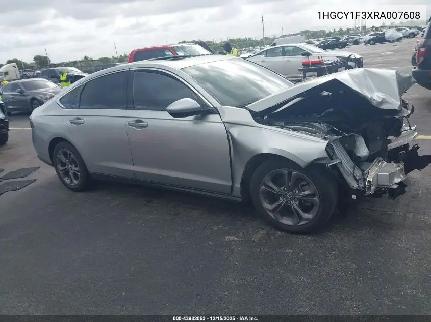 1HGCY1F3XRA007608 2024 Honda Accord Ex