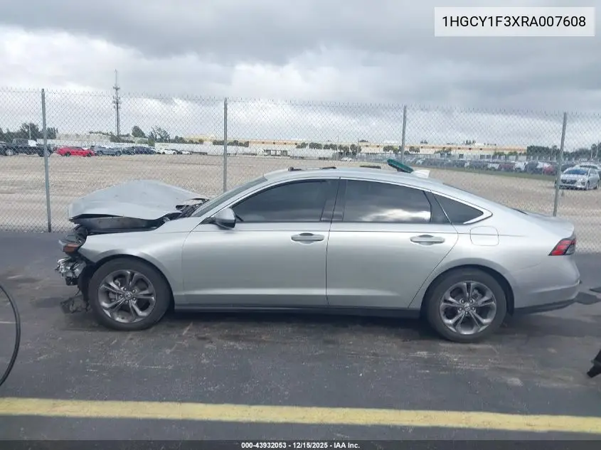 1HGCY1F3XRA007608 2024 Honda Accord Ex