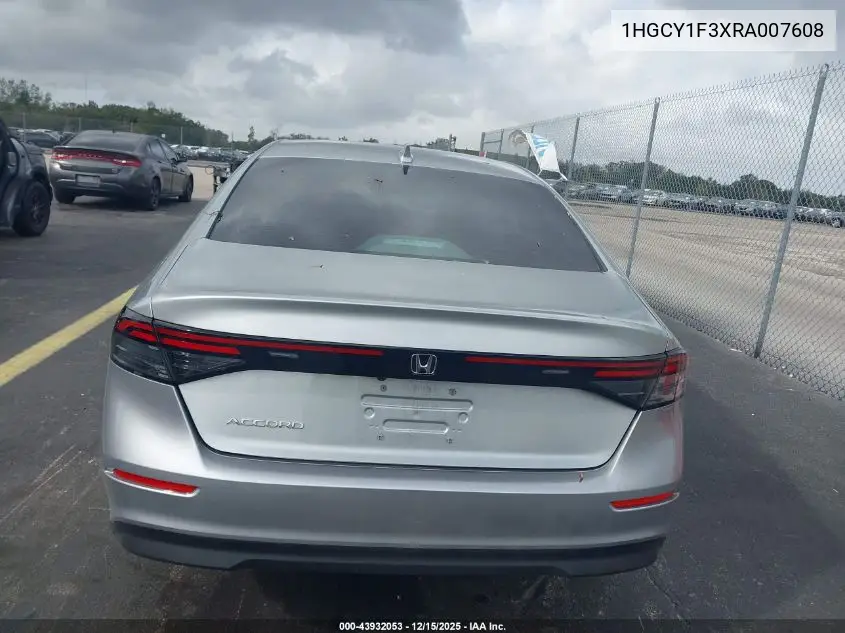 1HGCY1F3XRA007608 2024 Honda Accord Ex