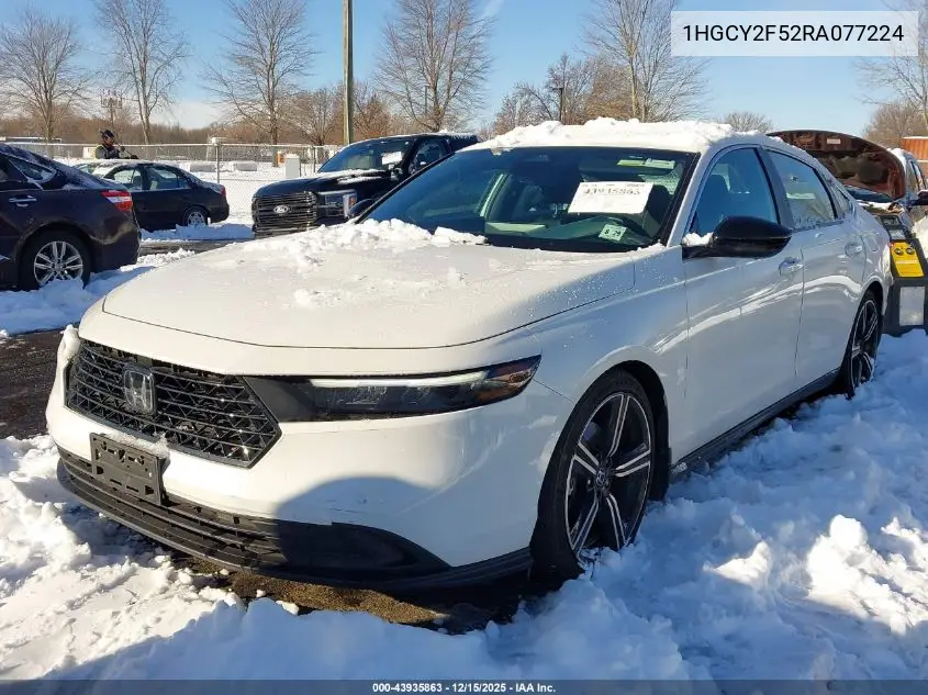 1HGCY2F52RA077224 2024 Honda Accord Hybrid Sport