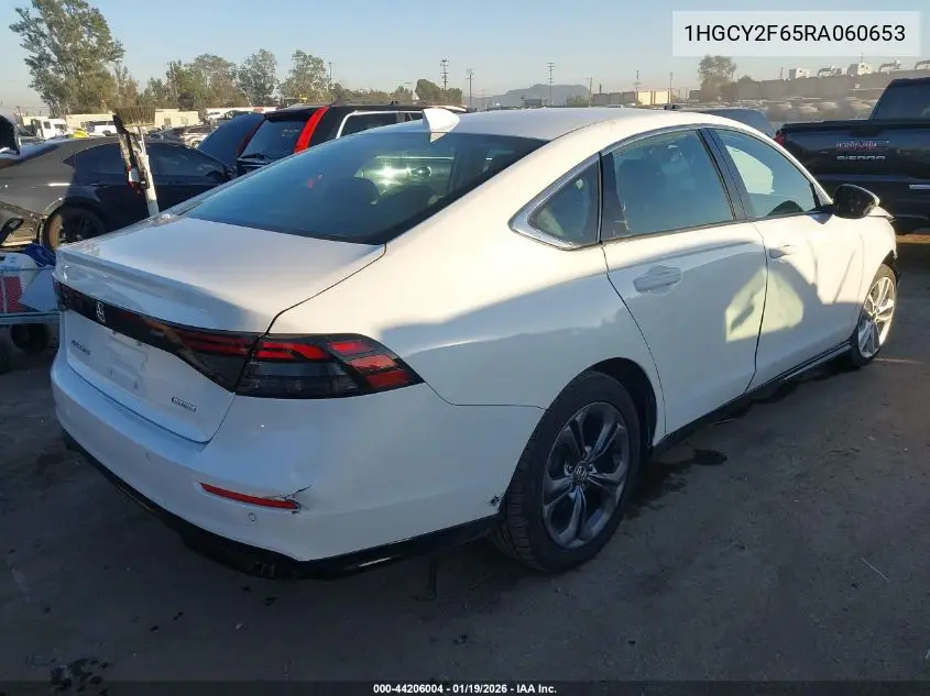 1HGCY2F65RA060653 2024 Honda Accord Hybrid Ex-L