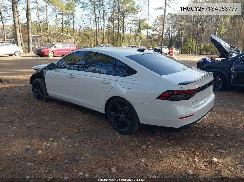 1HGCY2F71SA053777 2025 Honda Accord Hybrid Sport-L