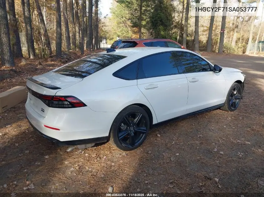 1HGCY2F71SA053777 2025 Honda Accord Hybrid Sport-L