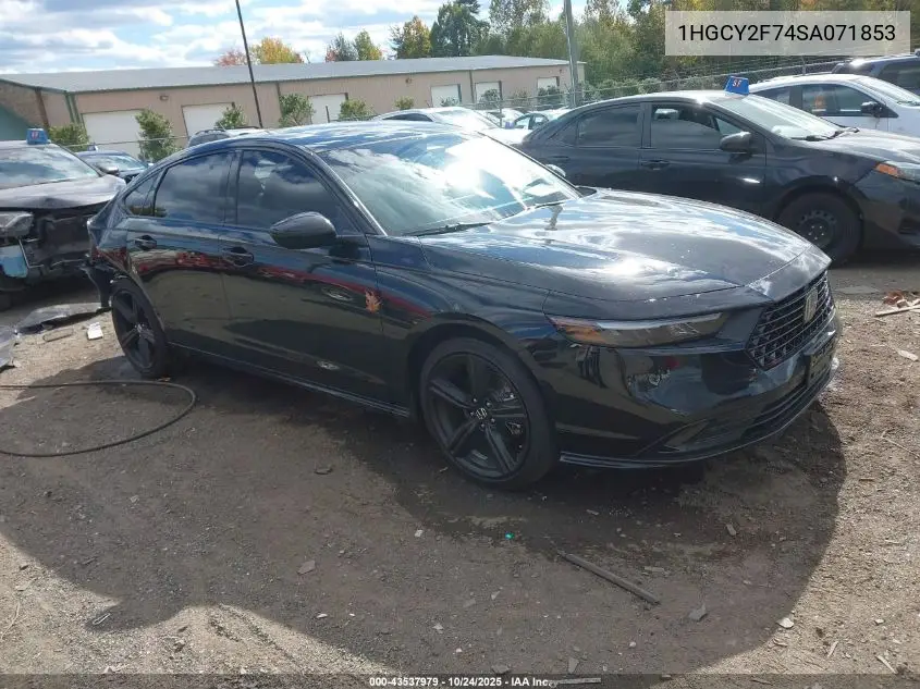 1HGCY2F74SA071853 2025 Honda Accord Hybrid Sport-L