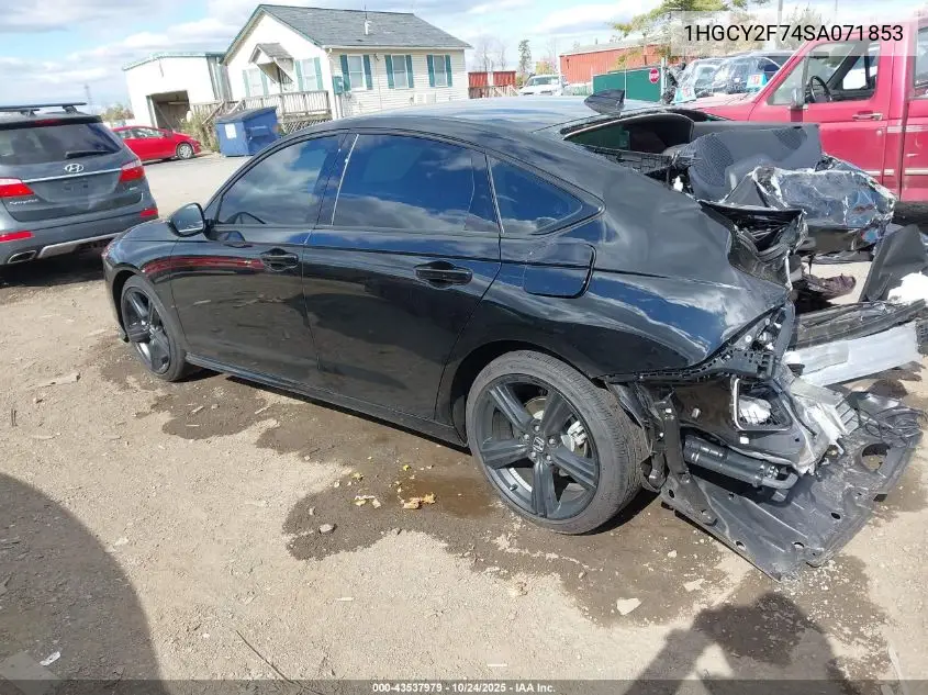 1HGCY2F74SA071853 2025 Honda Accord Hybrid Sport-L