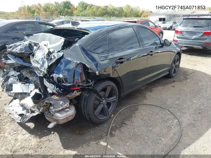 1HGCY2F74SA071853 2025 Honda Accord Hybrid Sport-L