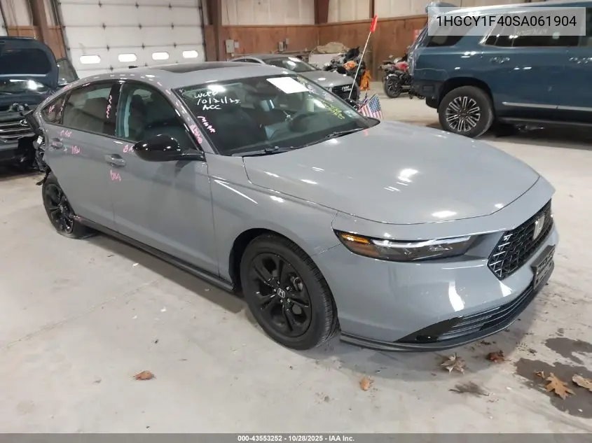 1HGCY1F40SA061904 2025 Honda Accord Se