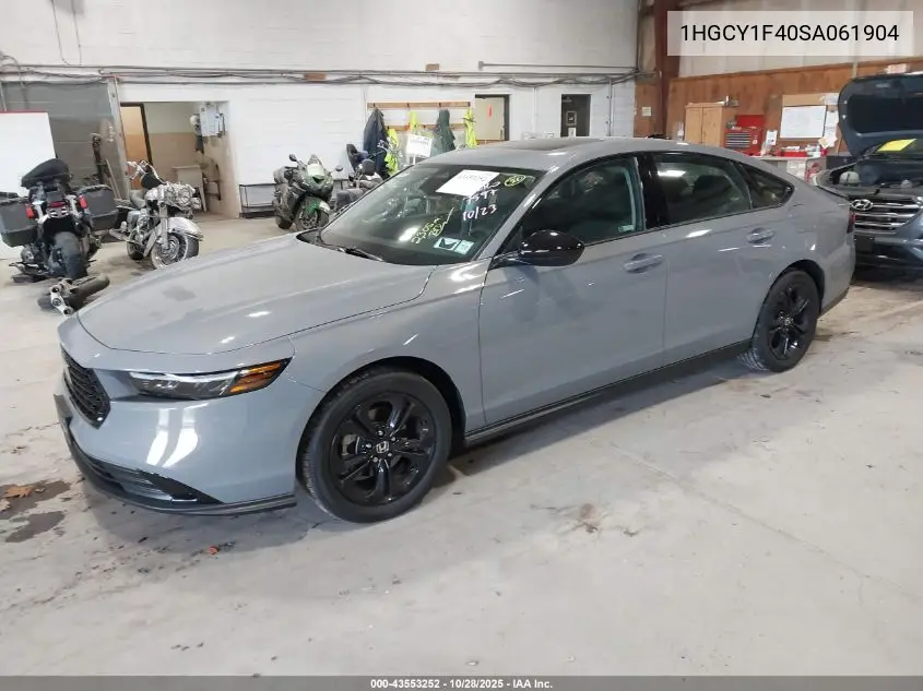 1HGCY1F40SA061904 2025 Honda Accord Se