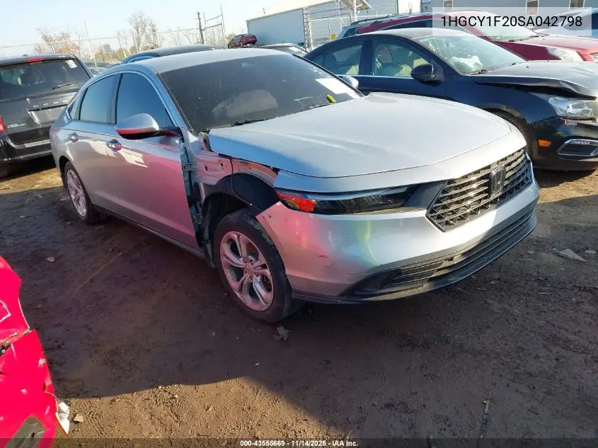 1HGCY1F20SA042798 2025 Honda Accord Lx