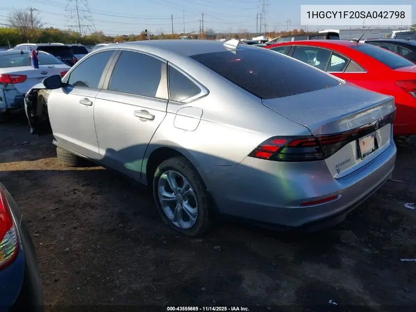 1HGCY1F20SA042798 2025 Honda Accord Lx
