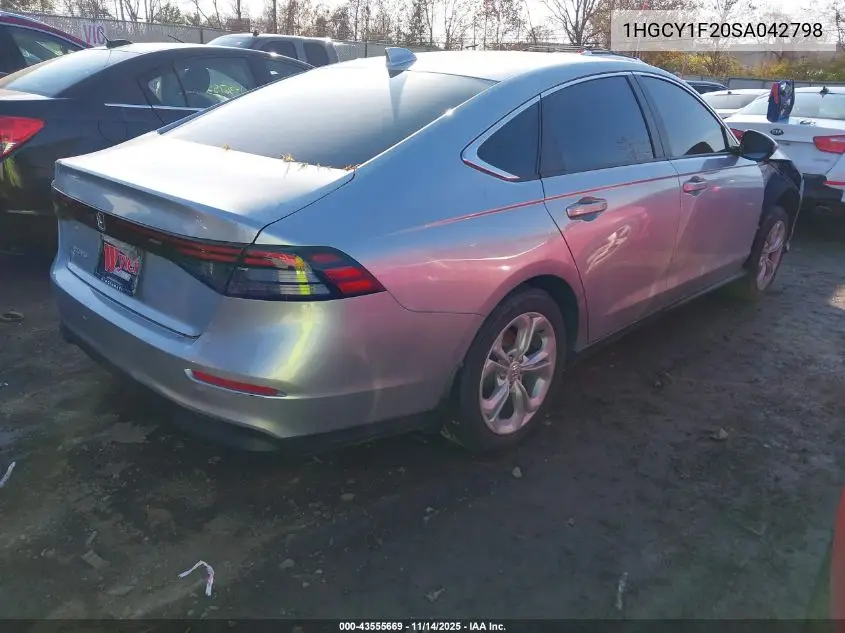 1HGCY1F20SA042798 2025 Honda Accord Lx