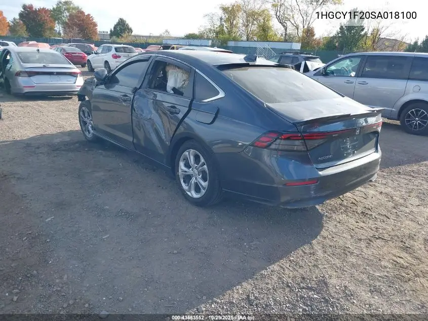 1HGCY1F20SA018100 2025 Honda Accord Lx