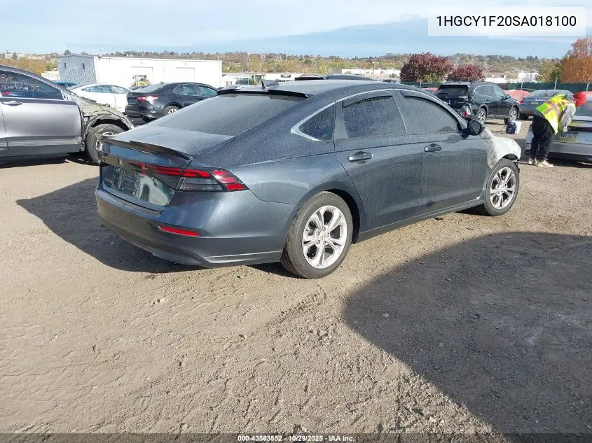 1HGCY1F20SA018100 2025 Honda Accord Lx