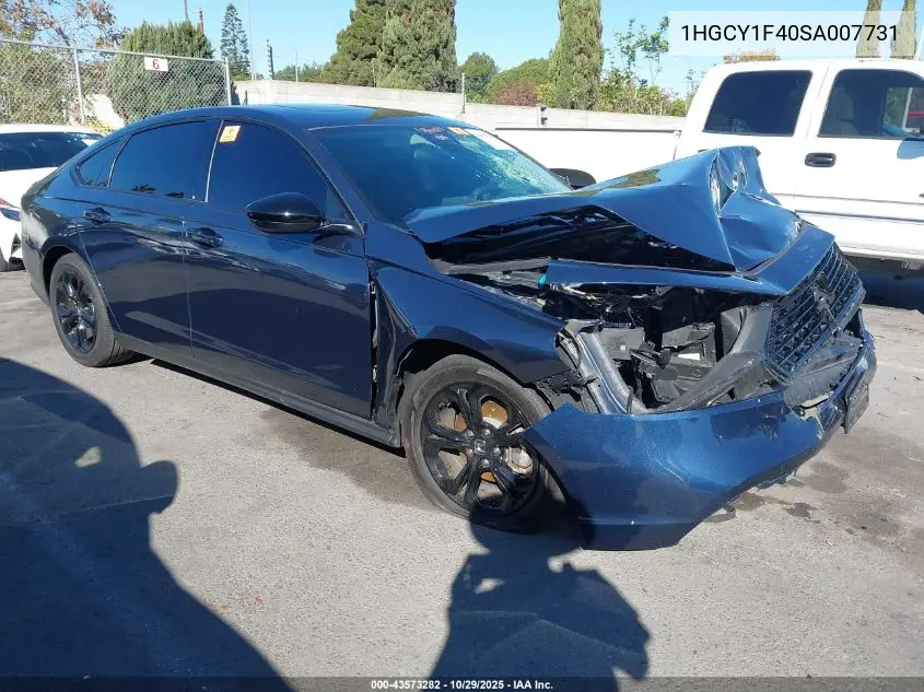 1HGCY1F40SA007731 2025 Honda Accord Se