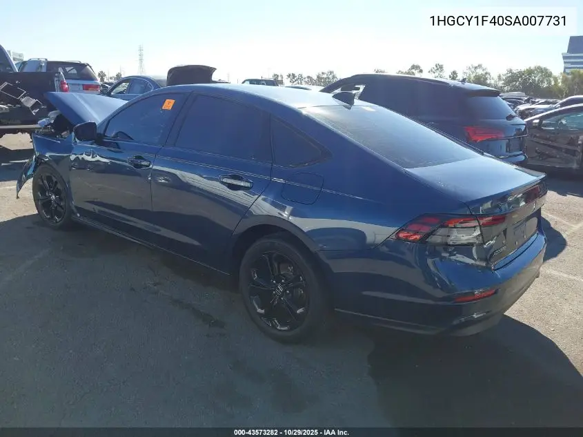 1HGCY1F40SA007731 2025 Honda Accord Se