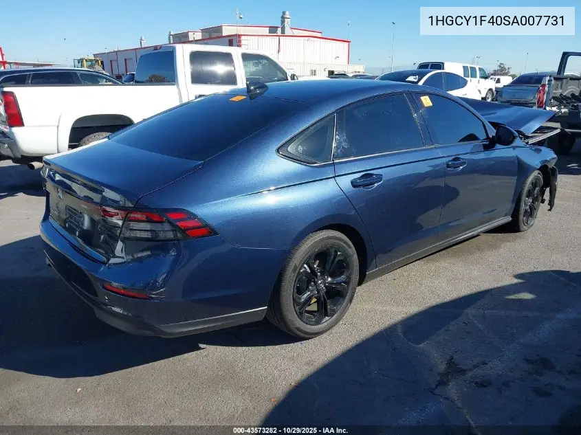 1HGCY1F40SA007731 2025 Honda Accord Se