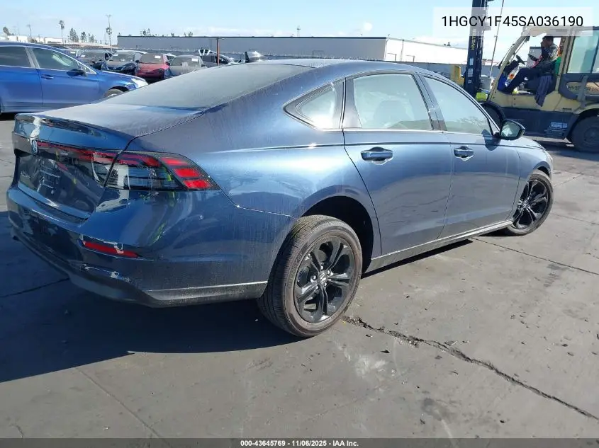 1HGCY1F45SA036190 2025 Honda Accord Se