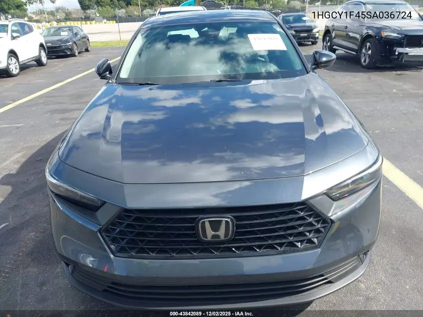 1HGCY1F45SA036724 2025 Honda Accord Se