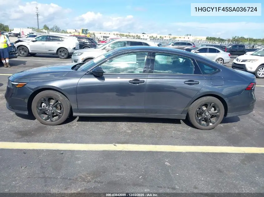 1HGCY1F45SA036724 2025 Honda Accord Se