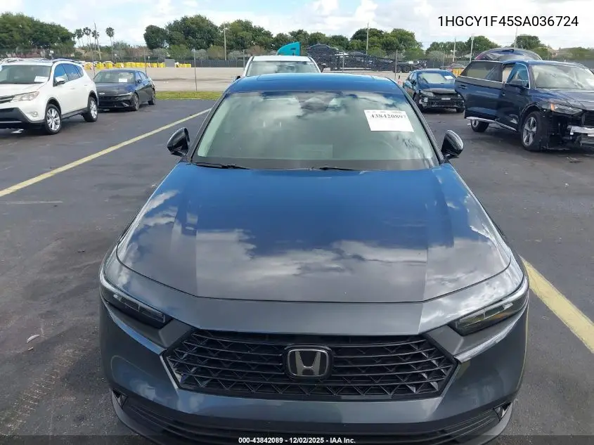 1HGCY1F45SA036724 2025 Honda Accord Se