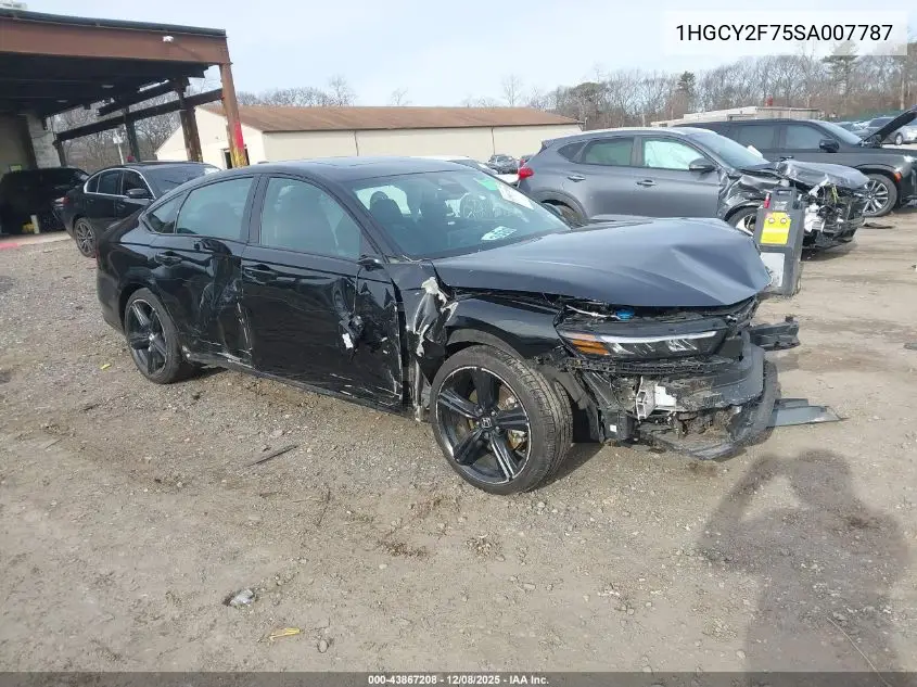 1HGCY2F75SA007787 2025 Honda Accord Hybrid Sport-L