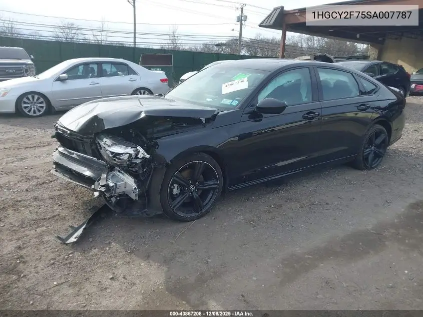1HGCY2F75SA007787 2025 Honda Accord Hybrid Sport-L
