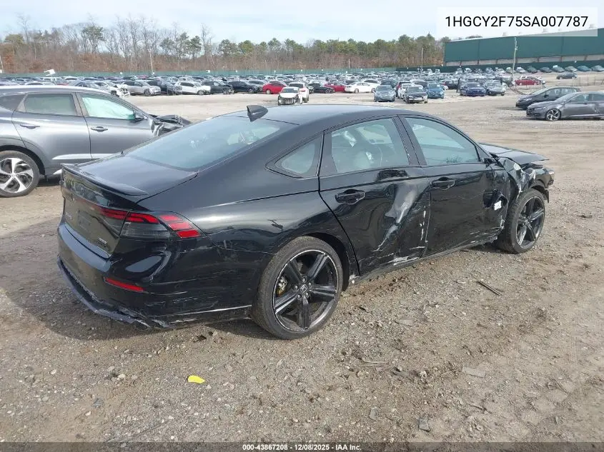 1HGCY2F75SA007787 2025 Honda Accord Hybrid Sport-L