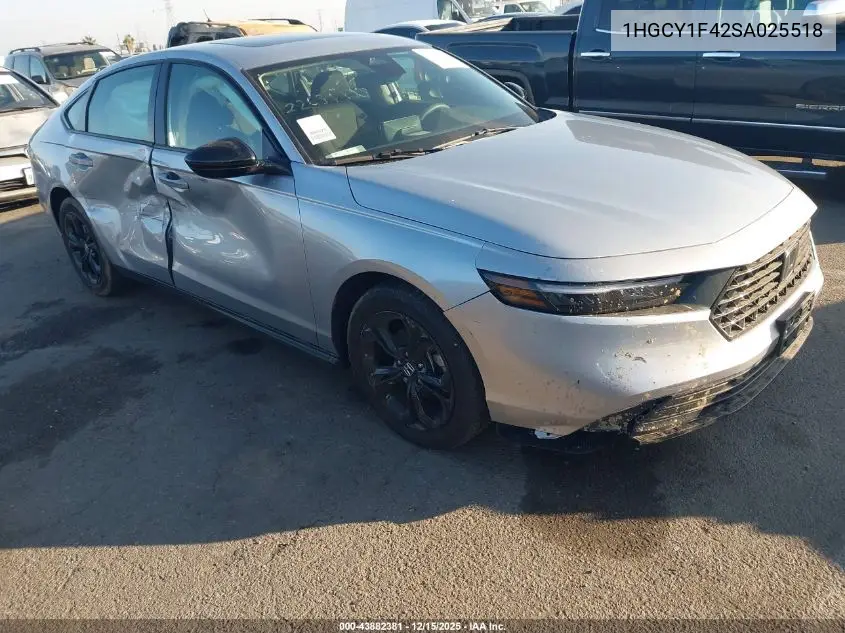 1HGCY1F42SA025518 2025 Honda Accord Se