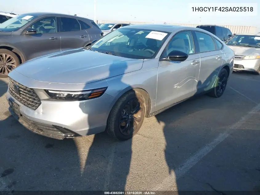1HGCY1F42SA025518 2025 Honda Accord Se