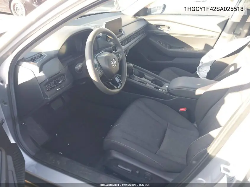 1HGCY1F42SA025518 2025 Honda Accord Se