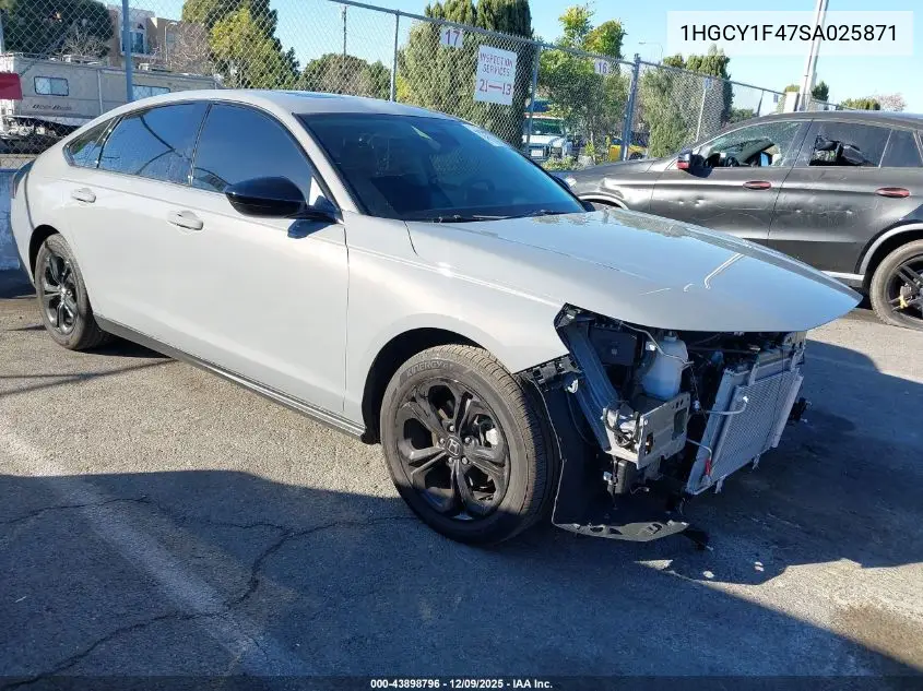 1HGCY1F47SA025871 2025 Honda Accord Se