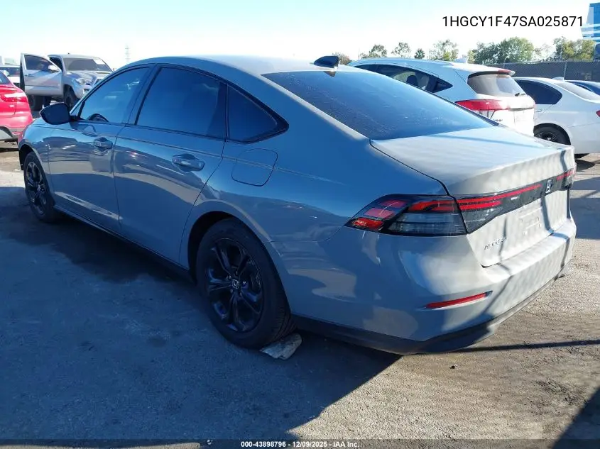 1HGCY1F47SA025871 2025 Honda Accord Se