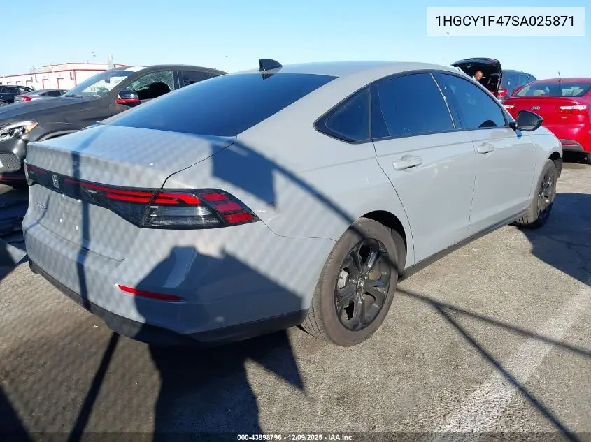 1HGCY1F47SA025871 2025 Honda Accord Se
