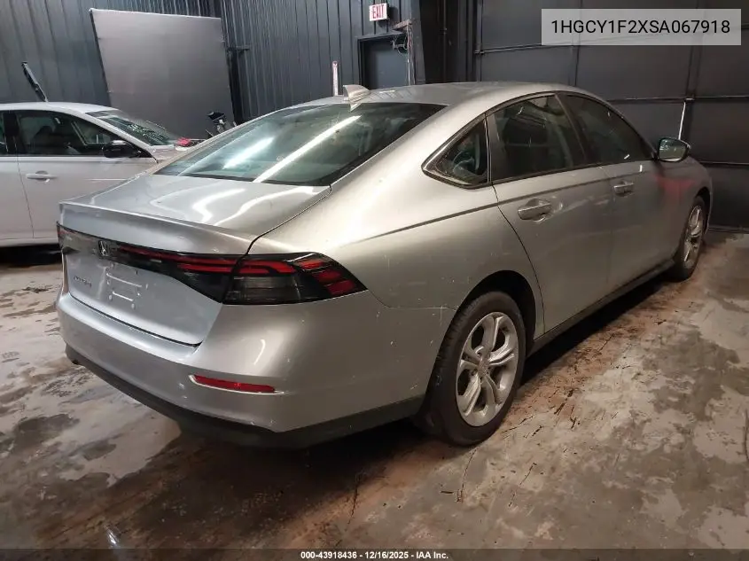 1HGCY1F2XSA067918 2025 Honda Accord Lx