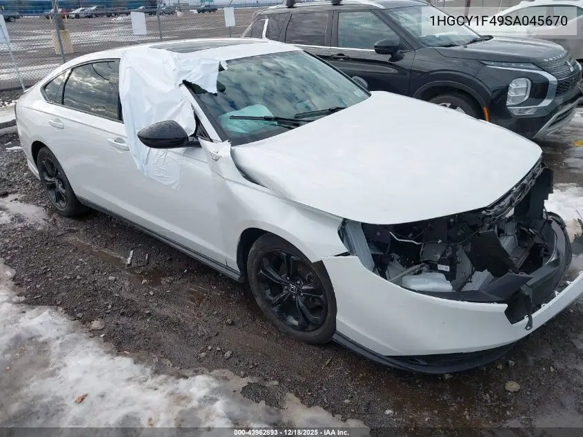 1HGCY1F49SA045670 2025 Honda Accord Se