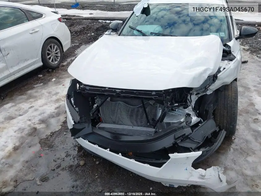 1HGCY1F49SA045670 2025 Honda Accord Se