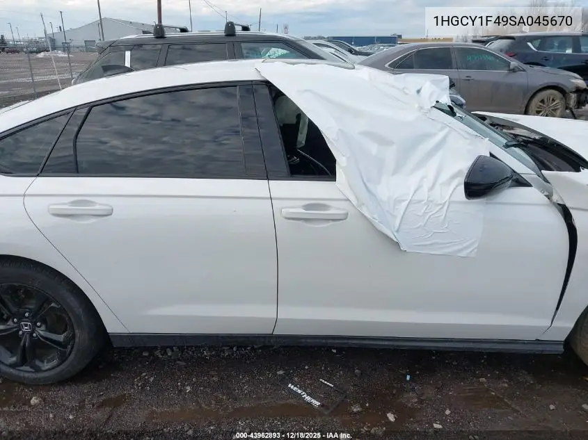 1HGCY1F49SA045670 2025 Honda Accord Se
