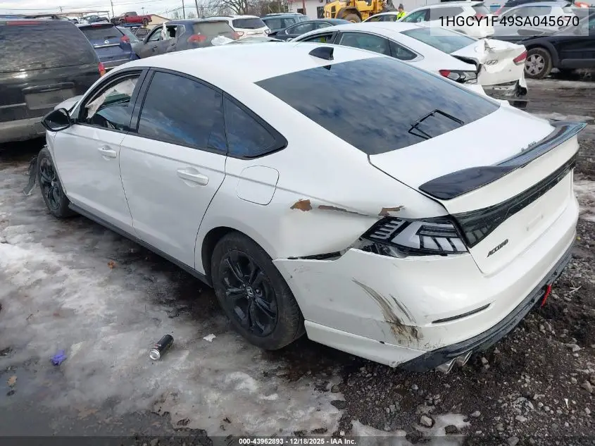 1HGCY1F49SA045670 2025 Honda Accord Se