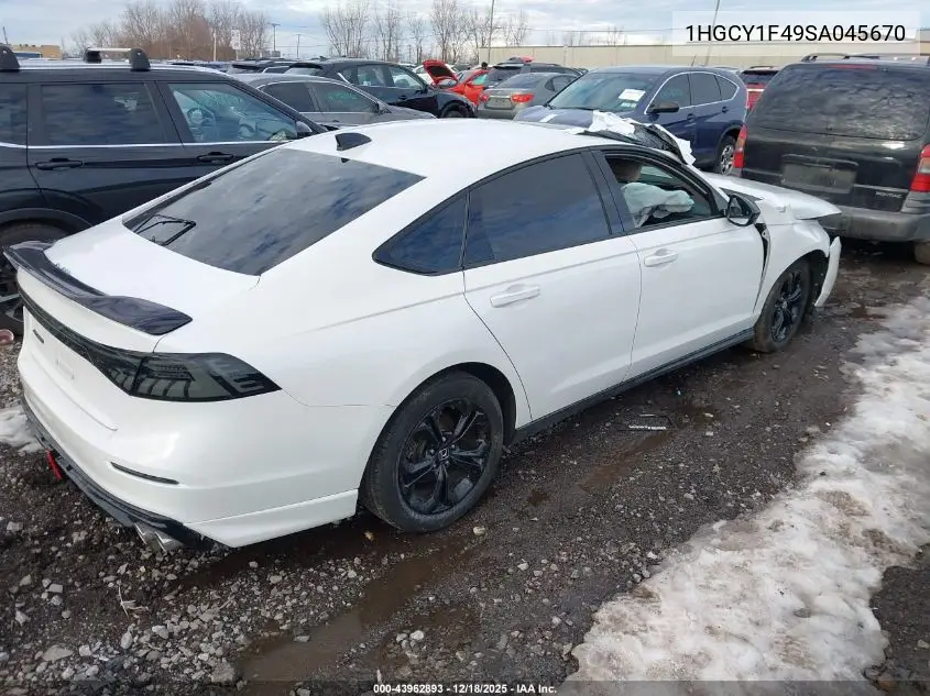 1HGCY1F49SA045670 2025 Honda Accord Se