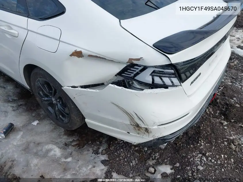 1HGCY1F49SA045670 2025 Honda Accord Se