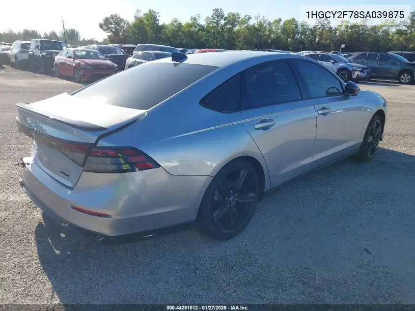 1HGCY2F78SA039875 2025 Honda Accord Hybrid Sport-L