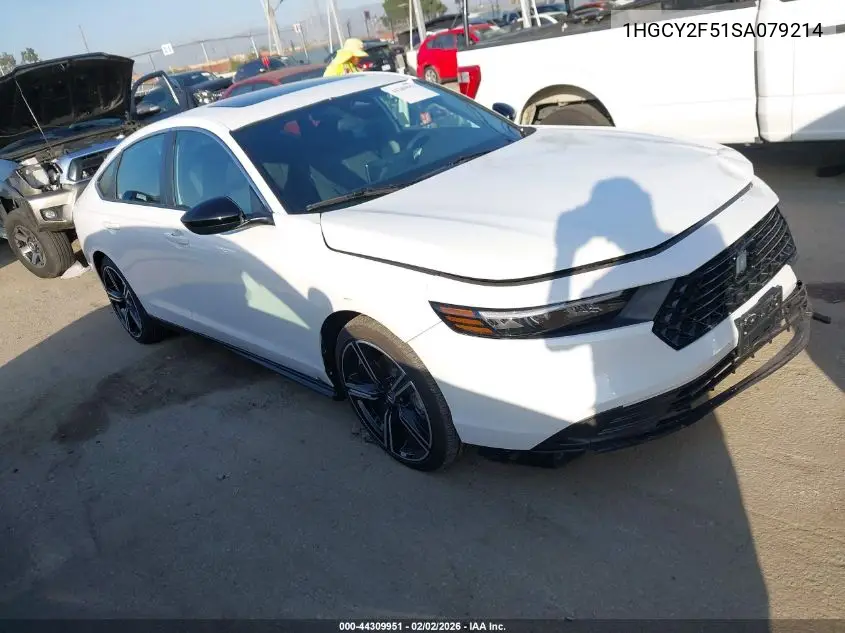 1HGCY2F51SA079214 2025 Honda Accord Hybrid Sport