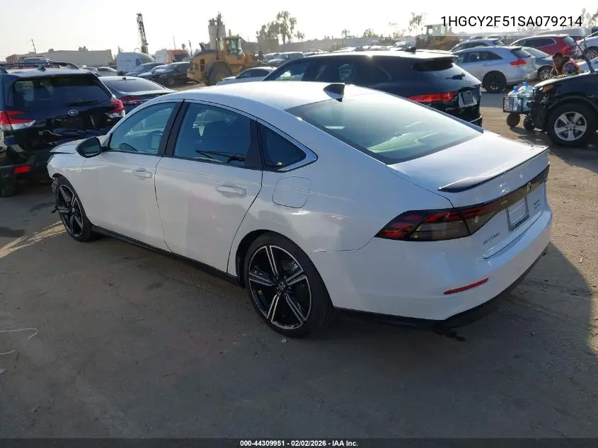 1HGCY2F51SA079214 2025 Honda Accord Hybrid Sport