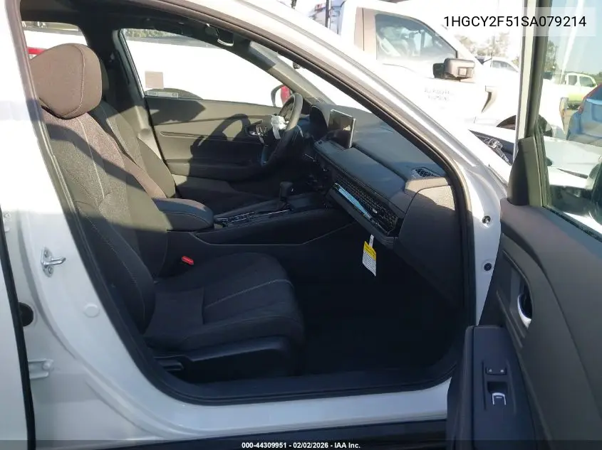 1HGCY2F51SA079214 2025 Honda Accord Hybrid Sport