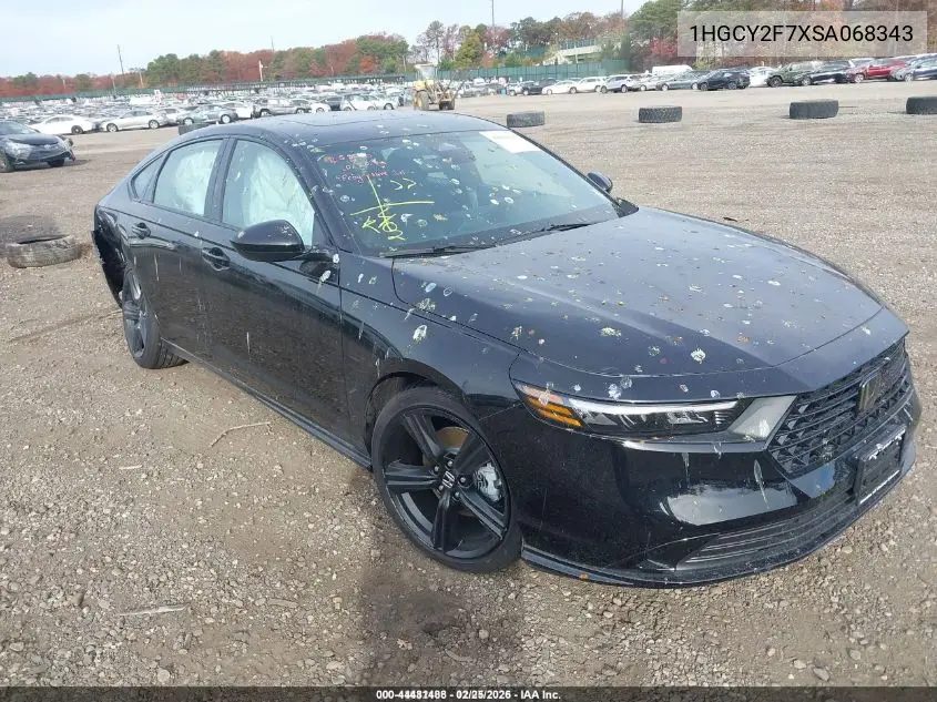 1HGCY2F7XSA068343 2025 Honda Accord Hybrid Sport-L