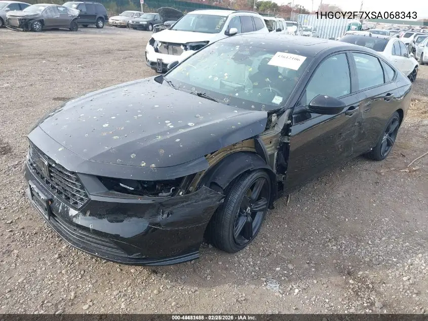 1HGCY2F7XSA068343 2025 Honda Accord Hybrid Sport-L