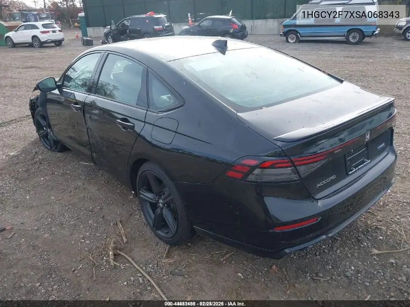 1HGCY2F7XSA068343 2025 Honda Accord Hybrid Sport-L