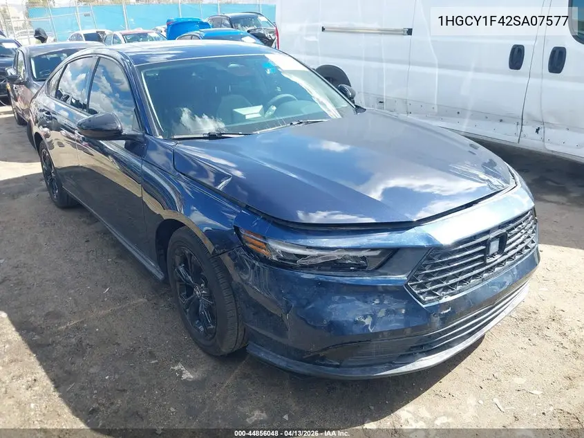 1HGCY1F42SA075772 2025 Honda Accord Se
