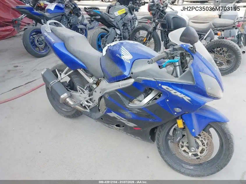 JH2PC35036M703195 2006 Honda Cbr600 F4