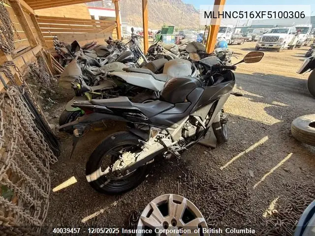 MLHNC516XF5100306 2015 Honda Cbr300 Ra